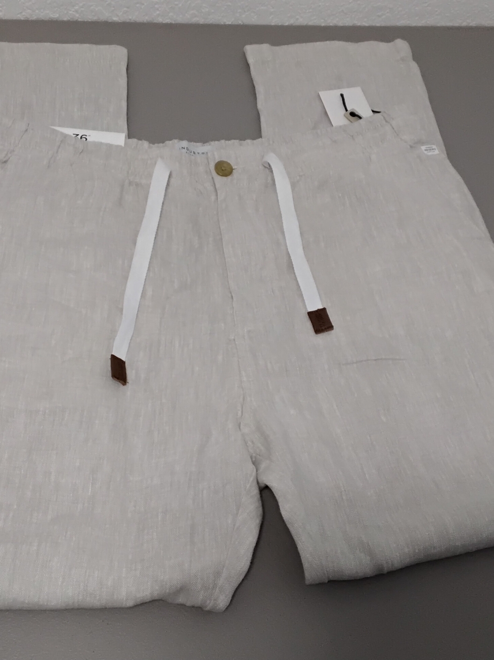 Industrie Clothing Beige/Tan Drawstring Chinos